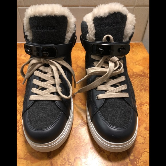 shearling tennis shoes